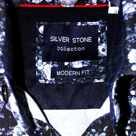 Men's Silver Stone Button Shirt - Picture 4 of 10